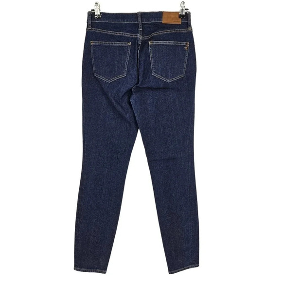 Madewell High Riser Ankle Skinny Jeans Dark Wash Denim - Picture 3 of 7